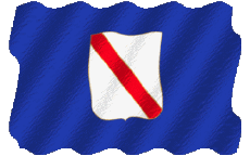 Banderas Europa Italia Campania Ondulación 