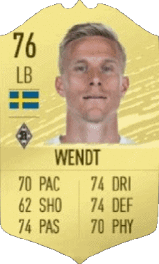 Multimedia Videospiele F I F A - Karten Spieler Schweden Oscar Wendt 