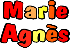 Nombre FEMENINO - Francia M Compuesto Marie Agnès 