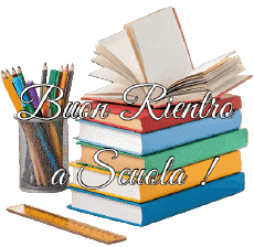 Nachrichten Italienisch Buon Rientro a Scuola Transparenter Hintergrund 006 