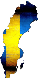 Flags Europe Sweden Map 