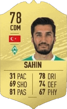 Multimedia Vídeo Juegos F I F A - Jugadores  cartas Turquía Nuri Sahin 