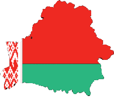 Fahnen Europa Weißrussland Verschiedene 