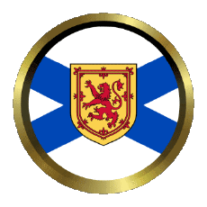 Flags Europe Scotland Round - Rings 