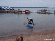 Humour - Fun Sports Canoé Kayak Gamelle - Fail 