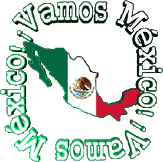 Mensajes Español Vamos México Bandera 