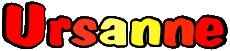 Vorname WEIBLICH - Frankreich U Ursanne 