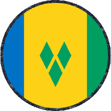 Fahnen Amerika St. Vincent und die Grenadinen Runde 