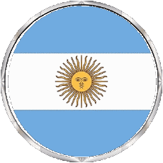 Flags America Argentina Round - Rings 