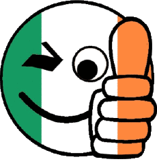 Flags Europe Ireland Smiley - OK 
