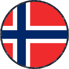 Fahnen Europa Norwegen Runde 