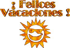 Messagi Spagnolo Felices Vacaciones Sfondo trasparente 04 