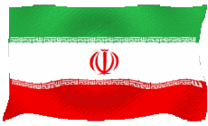 Banderas Asia Irán Ondulación 