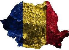 Drapeaux Europe Roumanie Carte 