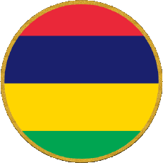Bandiere Africa Mauritius Tondo 