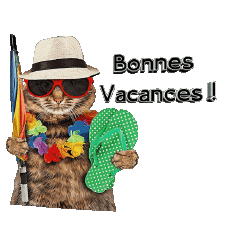 Messages Français Bonnes Vacances Fond Transparent 30 