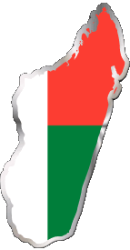 Flags Africa Madagascar Map 