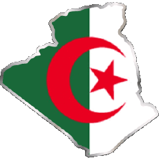 Drapeaux Afrique Algérie Algérie 