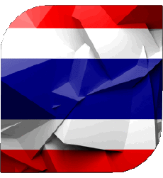 Banderas Asia Tailandia Plaza 