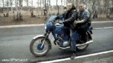 Humour - Fun Transports Motos Route Gamelles Fail 