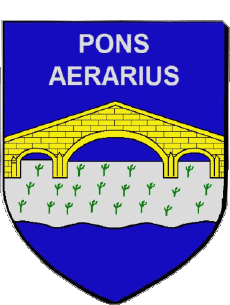 Wappen-Fahnen Frankreich Abteilungen - Städte 30 BELLEGARDE Wappen