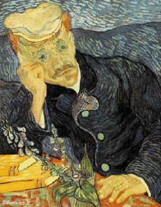 Humor -  Fun Morphing - Sehen Sie aus wie Maler Künstler Eindämmung Covid Kunst Nachbildungen Herausforderung Van Gogh 