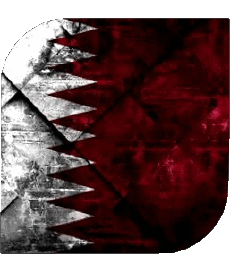 Bandiere Asia Qatar Quadrato 