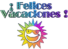 Messages Espagnol Felices Vacaciones Fond Transparent 04 