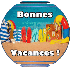 Messages French Bonnes Vacances Transparent Background 02 