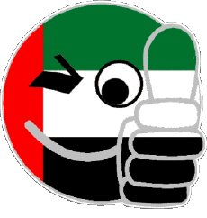 Banderas Asia Emiratos Árabes Unidos Smiley - OK 