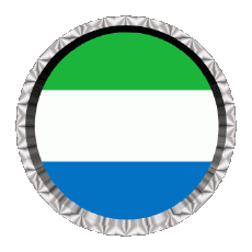 Flags Africa Sierra Leone Round - Rings 