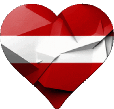 Banderas Europa Letonia Corazón 