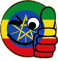 Banderas África Etiopía Smiley - OK 