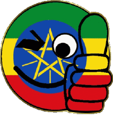 Flags Africa Ethiopia Smiley - OK 
