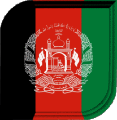 Drapeaux Asie Afghanistan Carré 