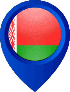 Flags Europe Belarus Location Pin 