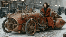 Humour - Fun I.A Mix Epic Steampunk Vehicule 