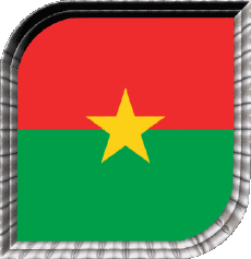 Flags Africa Burkina Faso Square 