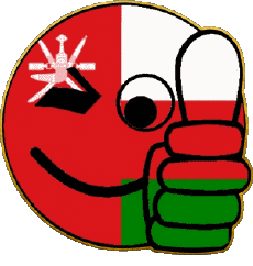 Bandiere Asia Oman Faccina - OK 