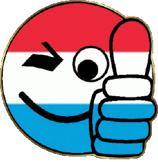 Banderas Europa Luxemburgo Smiley - OK 
