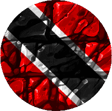 Fahnen Amerika Trinité et Tobago Runde 