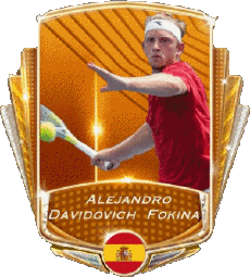Sportivo Tennis - Giocatori Spagna Alejandro Davidovich Fokina 