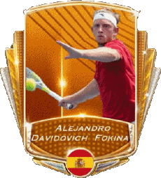 Sports Tennis - Joueurs Espagne Alejandro Davidovich Fokina 
