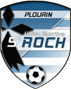 Sports FootBall Club France Logo Bretagne 29 - Finistère US Saint-Roch Plourin 