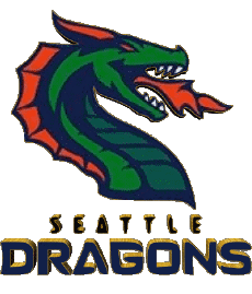 Sports FootBall Américain U.S.A - X F L Seattle Dragons 