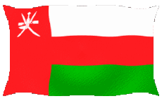 Flags Asia Oman Waving 