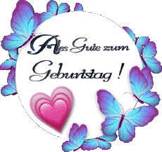Nachrichten Deutsche Alles Gute zum Geburtstag Schmetterlinge 010 