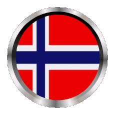 Fahnen Europa Norwegen Round - Rings 