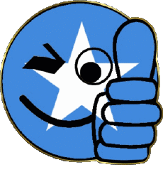 Fahnen Afrika Somalia Smiley - OK 