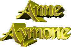 Nome FEMMINILE - Francia A Composto Anne Aymone 